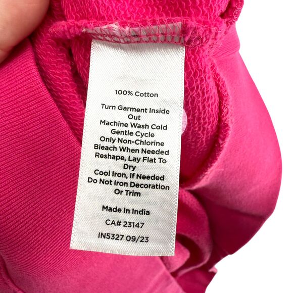 Talbots Floral Sweatshirt Size XL PETITE Pink 100% Cotton Beaded Daisy Crewneck - Picture 13 of 13